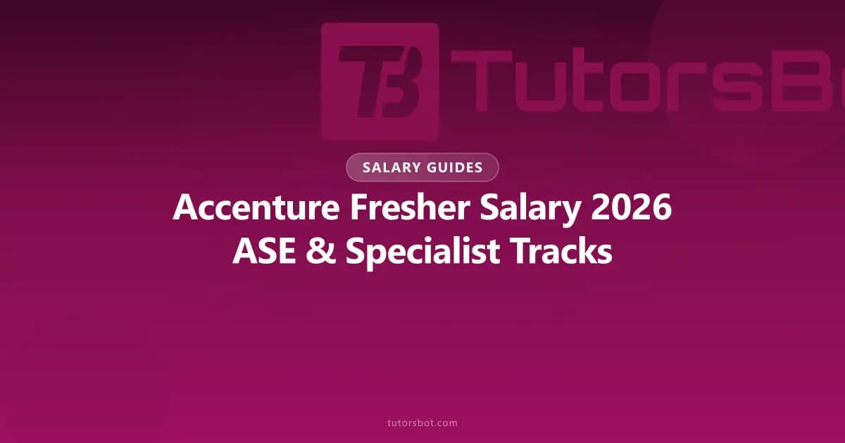 Accenture Fresher Salary 2026: ASE, Specialist Tracks & In-Hand Salary