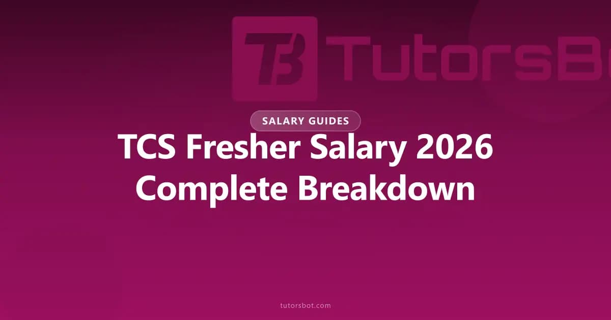 TCS Fresher Salary 2026: Complete Breakdown by Role & Package (Ninja, Digital, Prime)