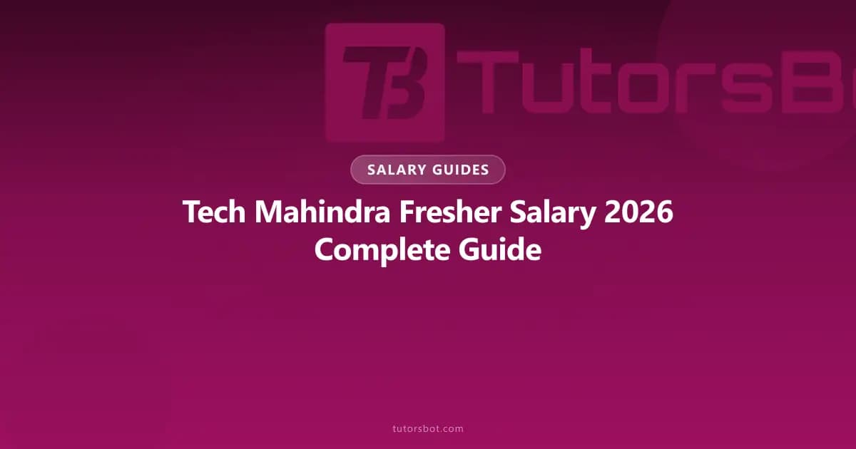 Tech Mahindra Fresher Salary 2026: Software Engineer & Graduate Engineer Packages