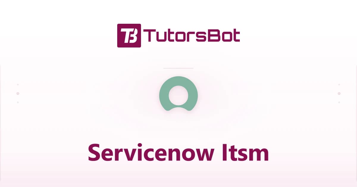 ServiceNow IT Service Management (ITSM) course thumbnail