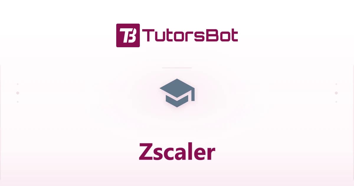 Zscaler Zero Trust Security