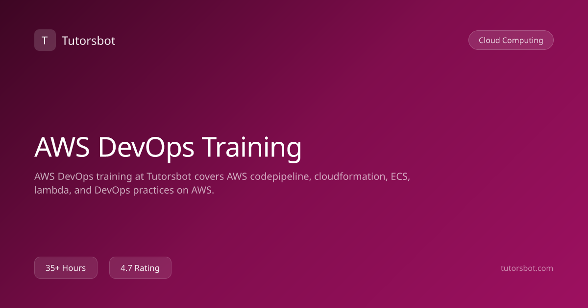 AWS DevOps Training - Tutorsbot