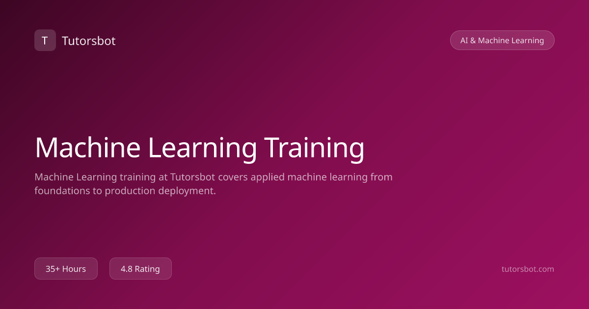 Machine Learning Training - Tutorsbot