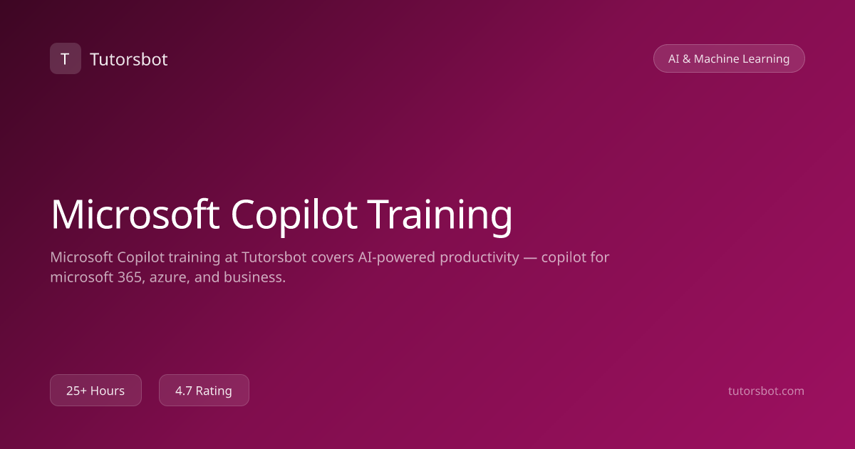 Microsoft Copilot Training - Tutorsbot
