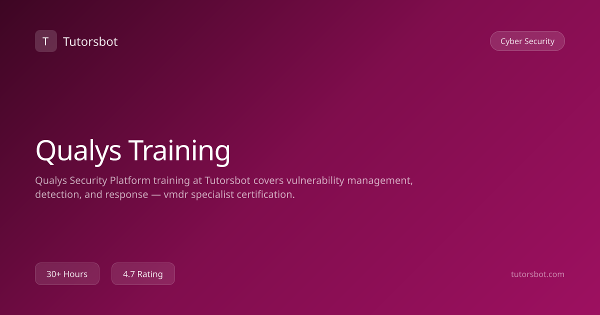 Qualys Training - Tutorsbot